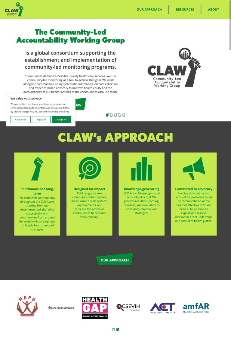 non profit website development services