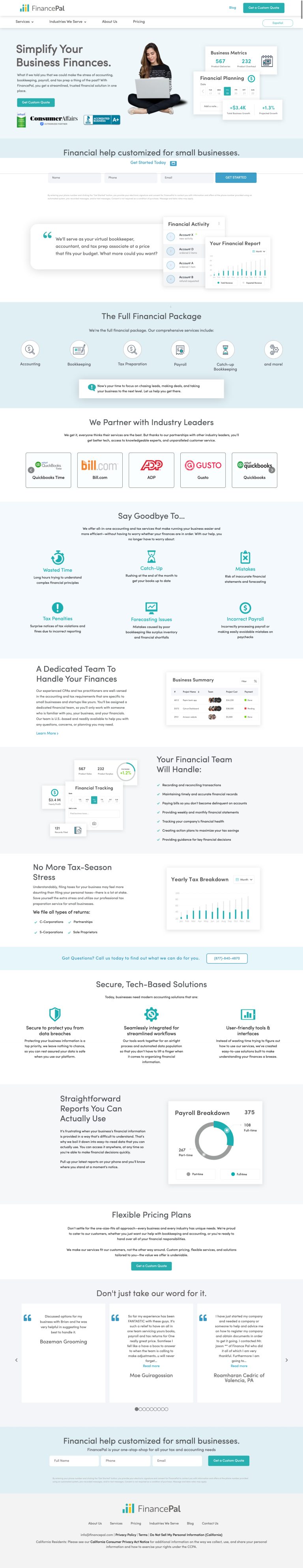 business website development services
