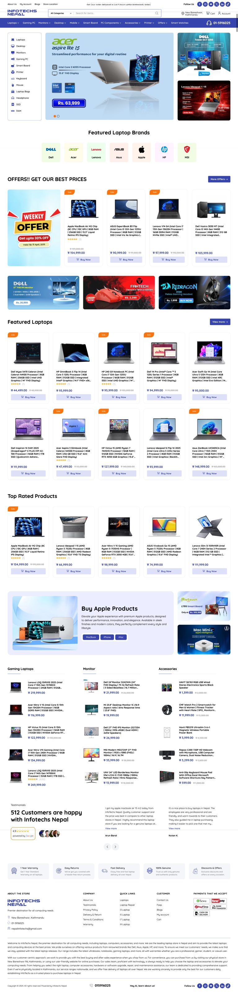 ecommerce site development services