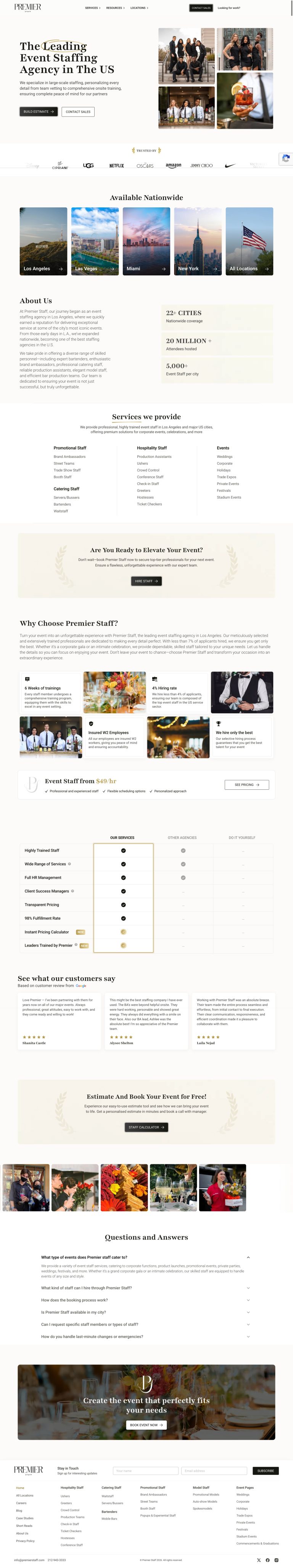 staffing agency web development services