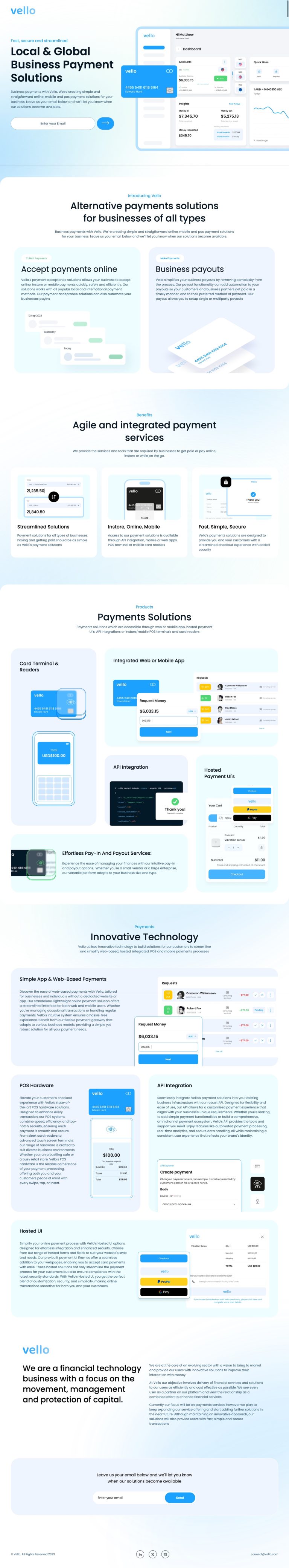 landing page development services