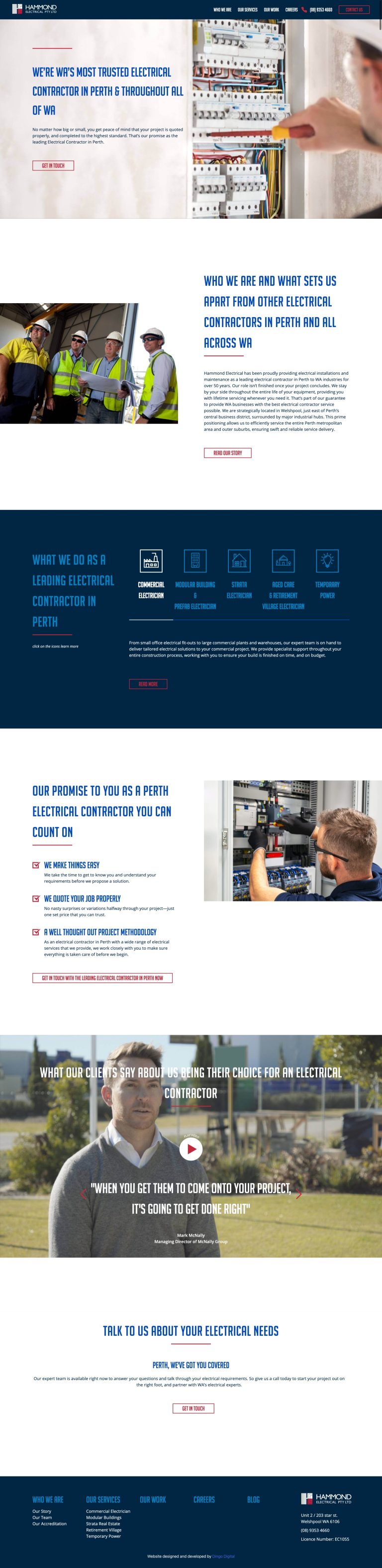 business website development services