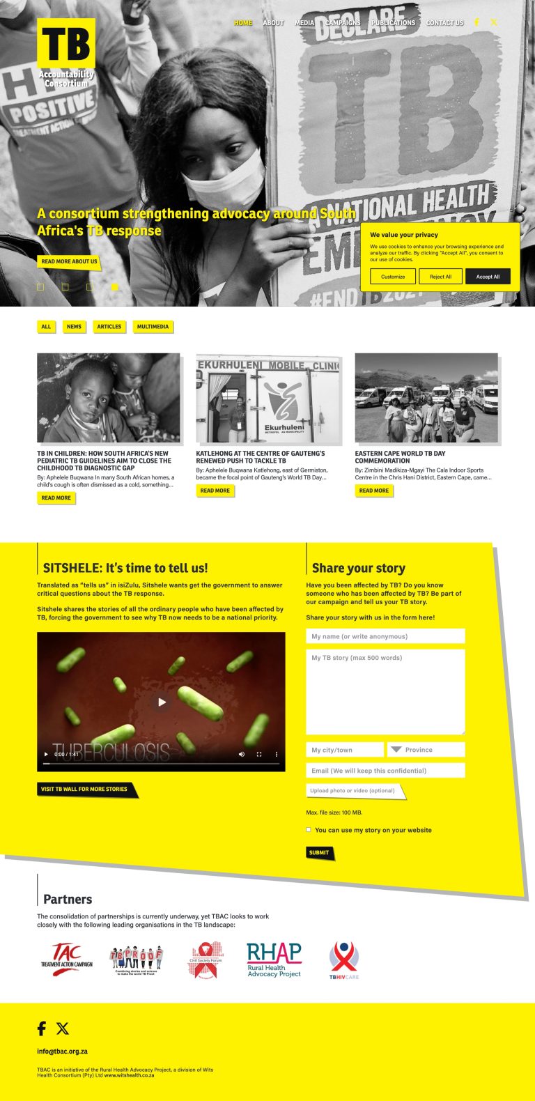 tbac non profit website development services