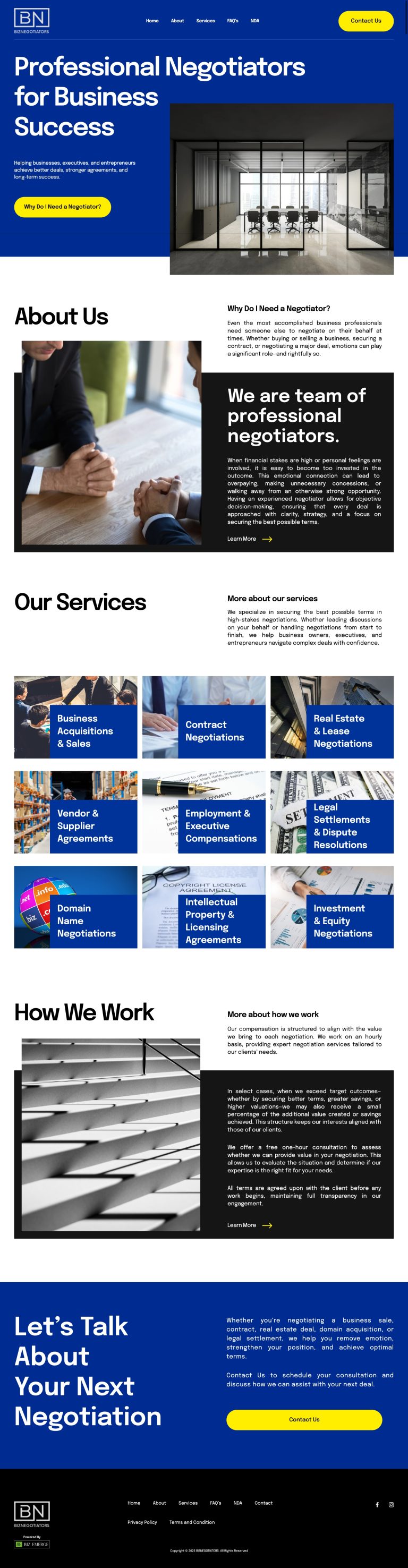 web development services | biz negotiators