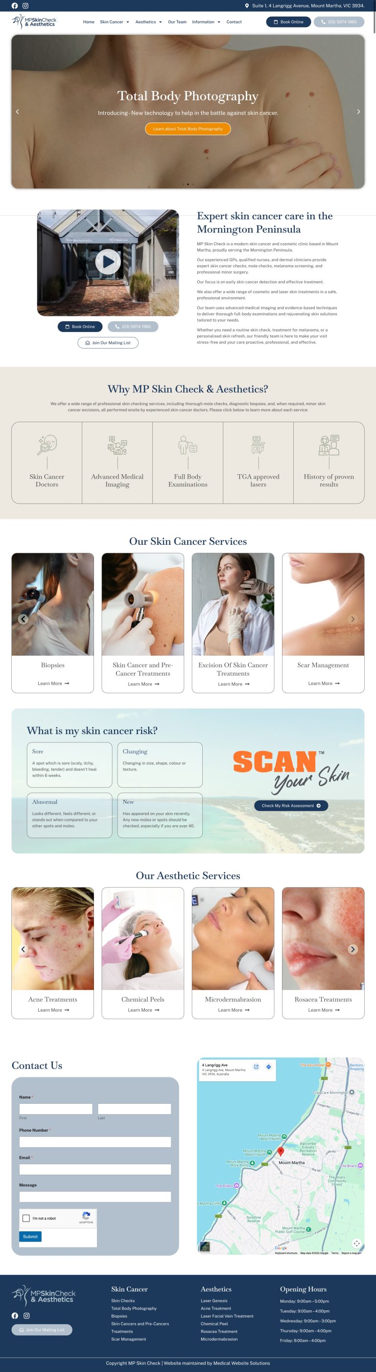 dermatologist web development services