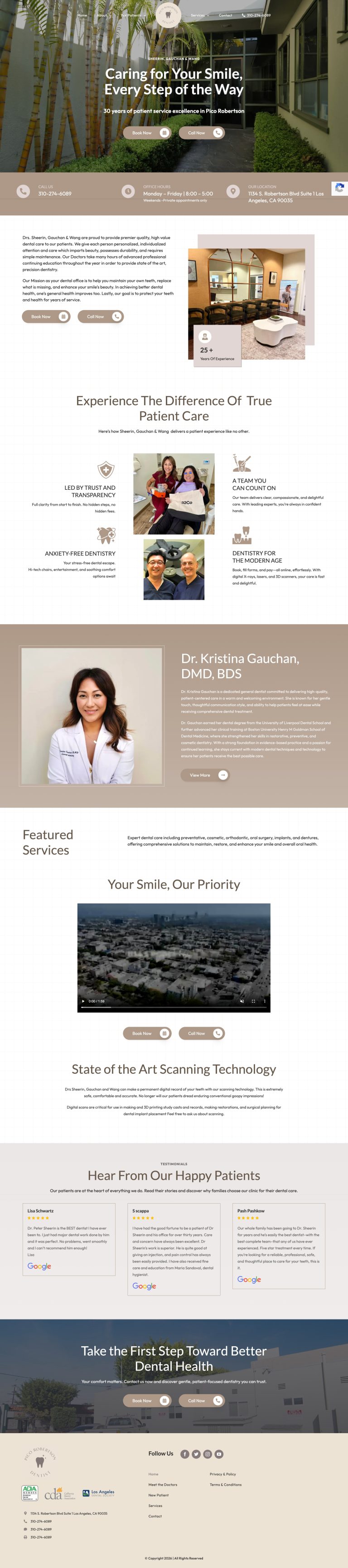 dental site development services
