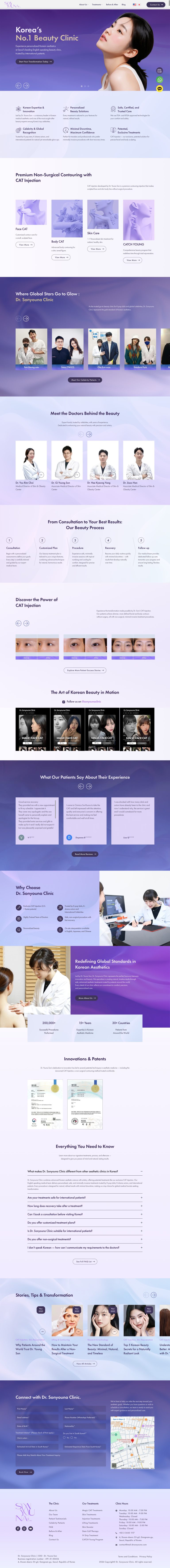 beauty clinic web development services