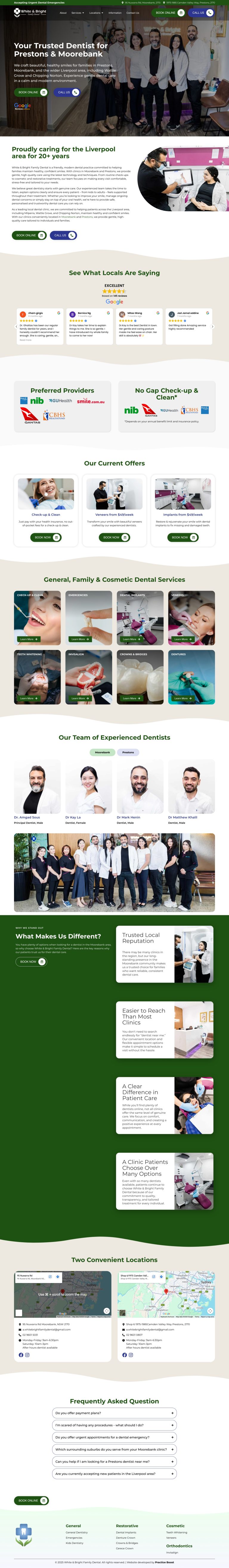 dental web development services
