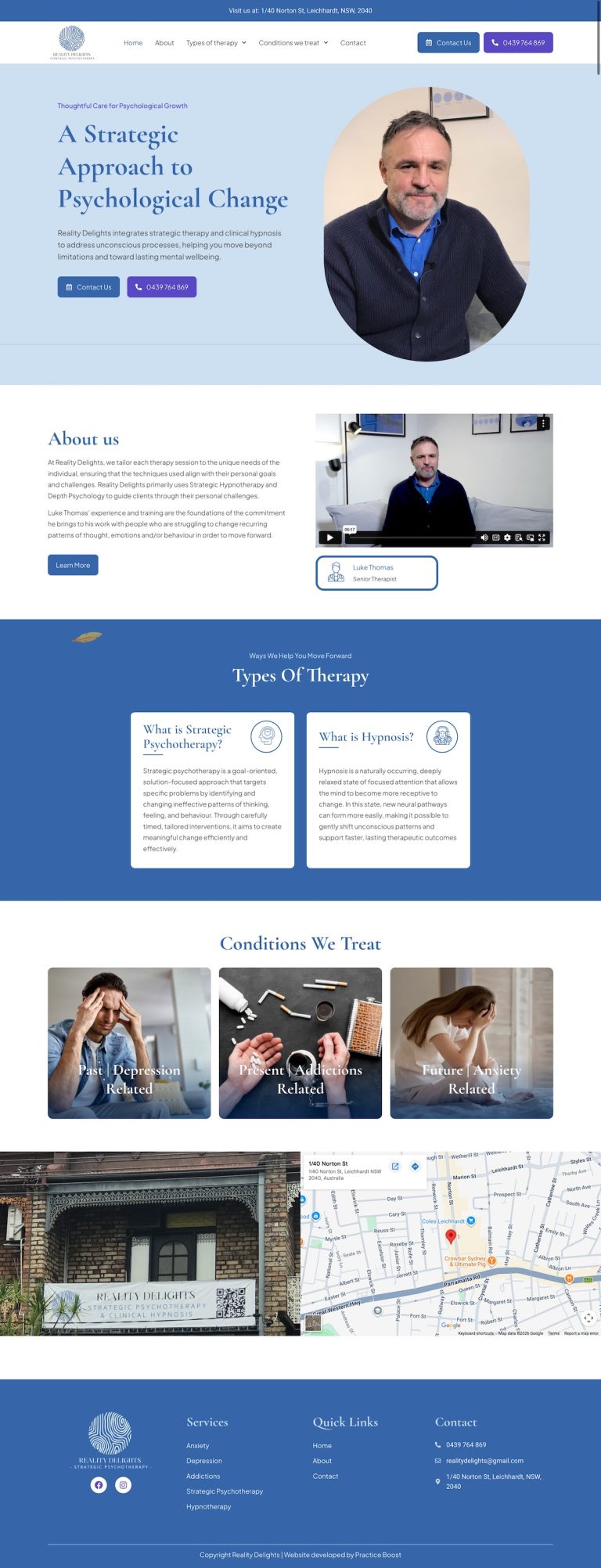 psychaitrist website development services